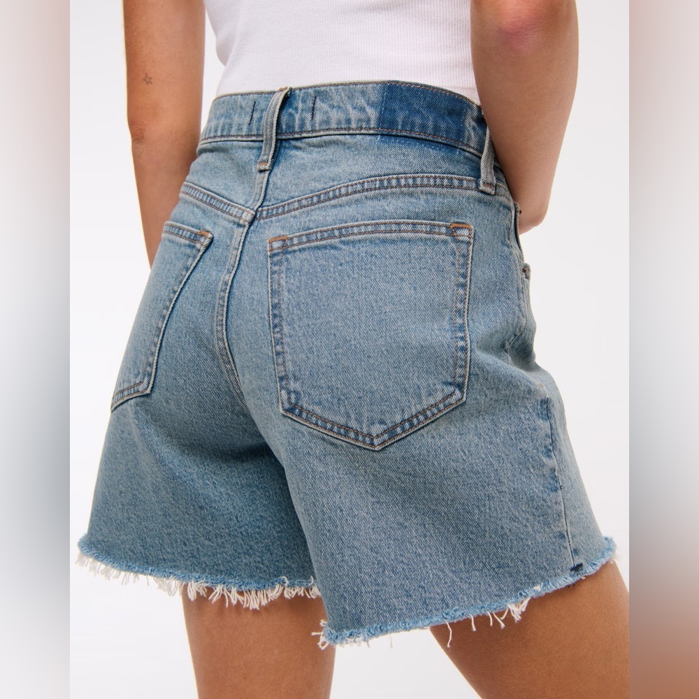 Abercrombie & Fitch High Rise Dad Shorts Curve Love